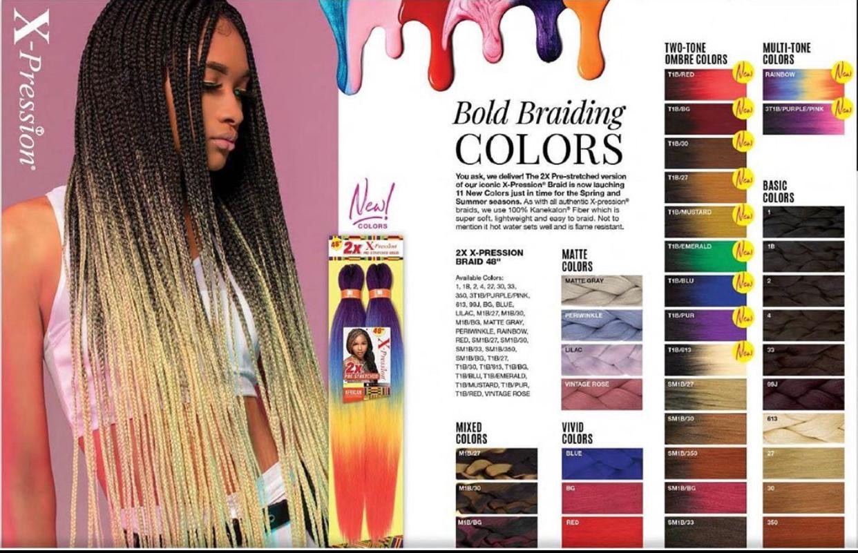 X-Pressions 2X Pre-stretched Braid 48"