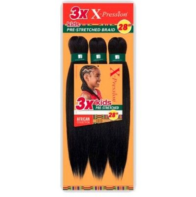 X- Pressions 3X Pre-stretched Braid 28" (Kids)
