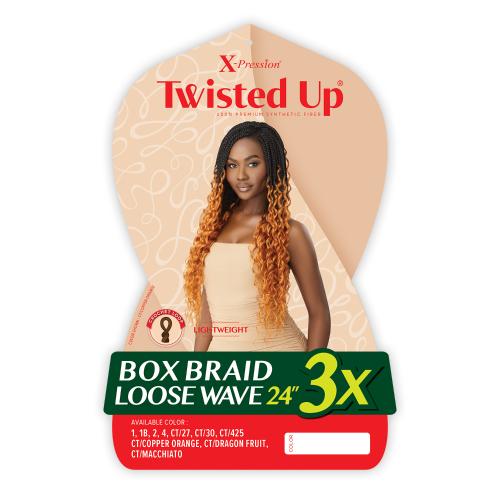 Outre Crochet Braids X-pressions Twisted Up 3X Box Braids Loose Wave 24"
