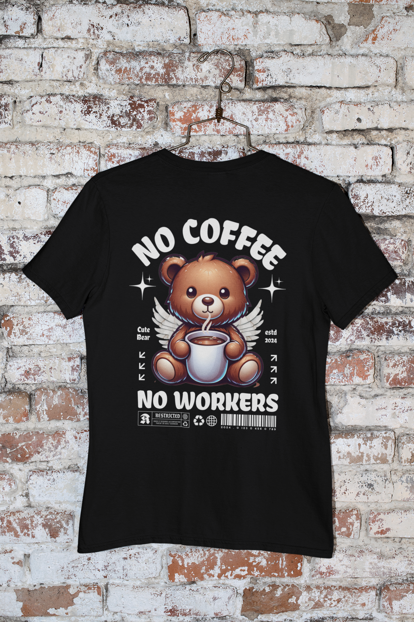 No Coffee No Workers Crewneck Tee