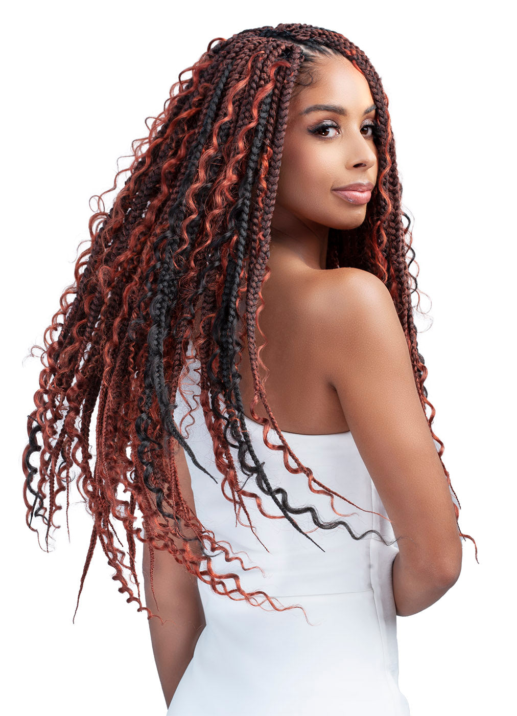 Bobbi Boss Deep Curl Boho Box Braid 24"