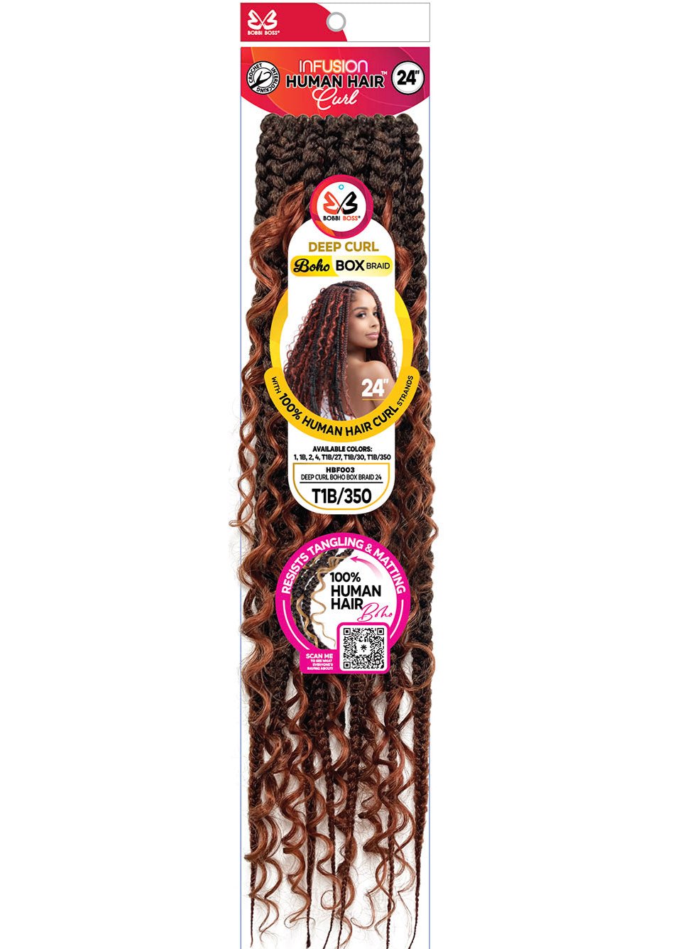 Bobbi Boss Deep Curl Boho Box Braid 24"