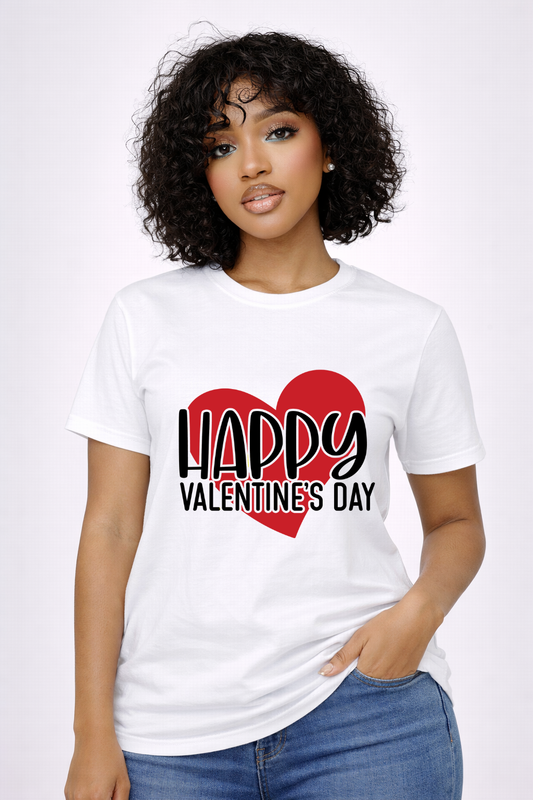 Happy Valentines Day Crewneck Tee