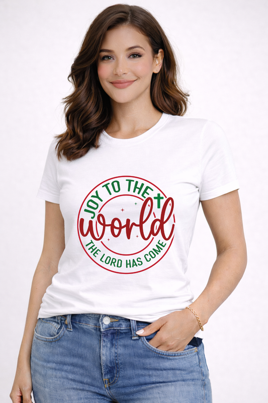 Joy to the World Crewneck Tee