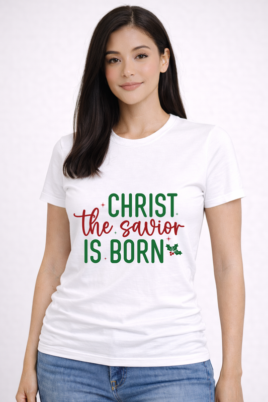 Christ is Born Crewneck Tee