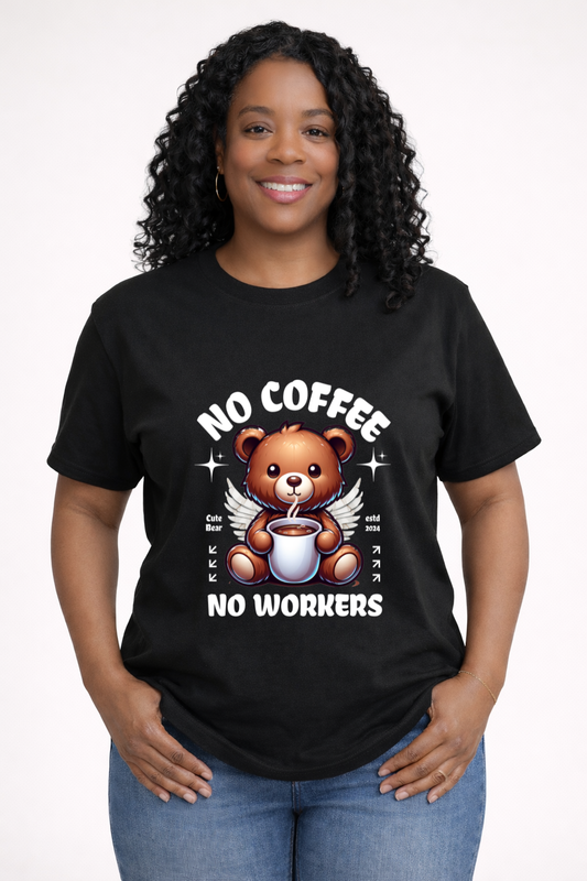 No Coffee No Workers Crewneck Tee