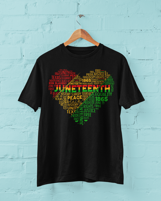 Juneteenth Heart Crewneck Tee